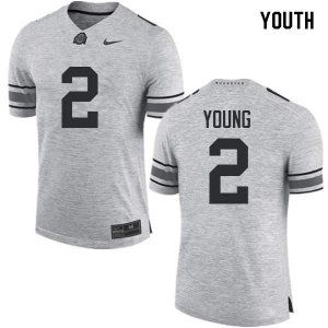 Youth Ohio State Buckeyes #2 Chase Young Gray Nike NCAA College Football Jersey Latest DXP6644UI